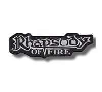 Toppa ricamata termoadesiva con scritta "Rhapsody of Fire"
