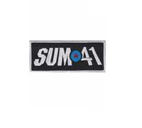 Toppa ricamata termoadesiva con scritta "Sum 41", motivo: Punkrockband