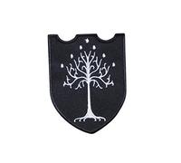 Toppa ricamata termoadesiva con scritta "Three of Gondor, Tolkien, Silmarillion, Lord The Rings, Fantasy, Dragons, Middle Earth, Dungeon Synth", LOTR 5