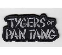 Toppa ricamata termoadesiva con scritta "Tygers of Pan Tang"