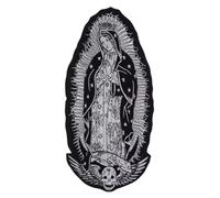 Toppa ricamata Termoadesiva da applicare con ferro da stiro o cucitura: " santa vergine - Protettiva " | Patch biker | Sticker per motociclisti | Fai da te