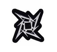 Toppa ricamata termoadesiva, motivo: Metallica