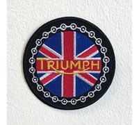 Toppa ricamata termoadesiva per Triumph Bikes Union Jack