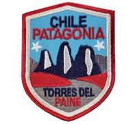 Toppa ricamata Torres del Paine, da 7,6 cm, da applicare con ferro da stiro o cucire, souvenir di viaggio, souvenir turistico, vacanze, emblema fai da te per zaini, regali