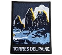 Toppa ricamata Torres del Paine, da 8,9 cm, da applicare con ferro da stiro o da cucire, da viaggio, patagonia, idea regalo