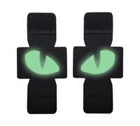 Toppa Riflettente Per Gatto - Toppa Per Cappello Occhio Di Gatto - Toppa Ricamata Con Cerniera Con Gancio Che Si Illumina Al Buio, Toppa Per Occhio Di Gatto Che Si Illumina Al Buio, Versatile E Portat