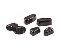 Toppa Riparazione Compatibile Con Alfa Per Romeo Per Giulia 2017-2020 ABS Car Styling Sedile Regolazione Pulsante Interruttore Copertura Adesivi Accessori Interni Auto(Carbon style)