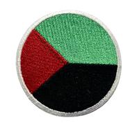 Toppa rotonda con bandiera della Martinica, 6 cm, ricamata termoadesiva o da cucire, emblema militare tattico per giacche, zaini, cappelli, gilet e abbigliamento, toppa circolare con bandiera