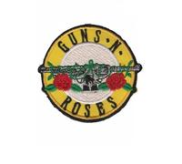 Toppa rotonda con scritta "Guns N Roses Revolver" ricamata termoadesiva