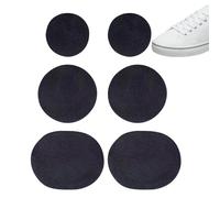 Toppa Rotonde Adesiva Per Scarpe, 6 Pezzi Toppa Per La Riparazione Del Buco Scarpe Per Punta Tela Tallone, Punta Scarpe Interno,adesivi Per Riparazione Scarpe Da Ginnastica, Scarpe In Pelle