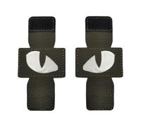 Toppa tattica luminosa a forma di occhio di gatto, in nylon resistente, per zaini militari, attrezzatura di sopravvivenza all'aperto, escursionismo, campeggio, accessori per avventure