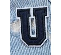 Toppa Termoadesiva 2 toppe con lettere termoadesive for abbigliamento, nome fai da te, for giacca, zaino, applique alfabeto, 5, cm per i Vestiti(U)