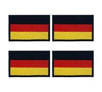 Toppa termoadesiva, con bandiera della Germania, 4 pezzi