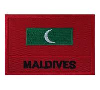 Toppa termoadesiva con bandiera delle Maldive da cucire su vestiti, borsa Dhivehi Malé