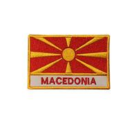 Toppa termoadesiva con bandiera nazionale della Macedonia