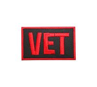 Toppa termoadesiva con lettere veterinarie da cucire sul ricamo, motivo: paese