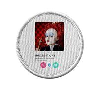 Toppa termoadesiva con rivestimento rotondo, 7 cm, motivo: Red Queen Alice Wonderland Social Network Meeting Love - Patch da stirare per riparazione o personalizzazione - Borsa jeans stampata in