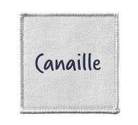 Toppa termoadesiva da 7 x 7 cm, motivo: Canaille Soprannome da donna, divertente - Patch da stirare per riparazione o personalizzazione, maglietta con borsa jeans stampata in Francia
