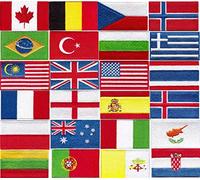 Toppa termoadesiva da cucire con bandiera nazionale del paese (nome della Malaysia)