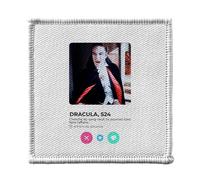 Toppa termoadesiva da indossare 7 x 7 cm, motivo: Dracula Vampire Film Rete Sociale Incontro Amore - Patch da stirare per riparazione o personalizzazione - Borsa jeans stampa in Francia