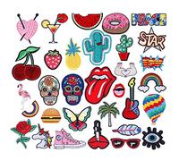 Toppa termoadesiva Moda fai da te Stili abbinati ricamati applique patch cucire su ferro ricamo decorazione patch per abbigliamento jeans cappello t-shirt bambini donna