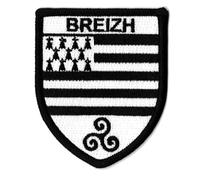 Toppa termoadesiva, motivo: Breizh Bretagne, con stemma francese