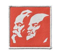 Toppa termoadesiva per abbigliamento 7 x 7 cm, Lenine Marx Comunista Revolution URSS Russia - Patch da stirare per riparazione o personalizzazione - Borsa jeans stampa in Francia