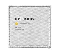 Toppa termoadesiva per abbigliamento, 7 x 7 cm, motivo: Hope This Helps Work Office Funny Icon - Patch da stirare per riparazione o personalizzazione - Borsa jeans stampa in Francia