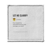 Toppa termoadesiva per abbigliamento, 7 x 7 cm, motivo: Let Me Clarify Work Office Email Funny Icon - Patch da stirare per riparazione o personalizzazione - Borsa jeans stampa in Francia