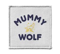 Toppa termoadesiva per abbigliamento, 7 x 7 cm, motivo: Mummy Wolf Family Cute, toppa da stirare per riparazione o personalizzazione, maglietta con stampa in Francia