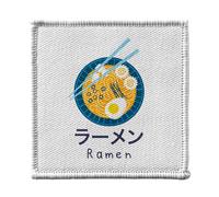 Toppa termoadesiva per abbigliamento, 7 x 7 cm, motivo: Ramen Manga Anime Giappone Asia Cultura, toppa da stirare per riparazione o personalizzazione, maglietta con stampa in Francia