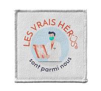 Toppa termoadesiva per abbigliamento, 7 x 7 cm, motivo: The Real Heroes, medico, radiologo, toppa da stirare per riparazione o personalizzazione, maglietta con stampa in Francia