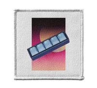 Toppa termoadesiva per abbigliamento, 7 x 7 cm, motivo: Thocc Keys Mechanical Keyboard Keycaps Geek Techy Mech Computer - Patch da stirare per riparazione o personalizzazione - Borsa jeans stampa in