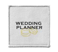 Toppa termoadesiva per abbigliamento, 7 x 7 cm, motivo: Wedding Planner Wedding Rings Fiancé, toppa da stirare per riparazione o personalizzazione, maglietta con stampa in Francia