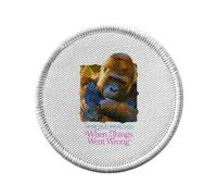 Toppa termoadesiva per abbigliamento rotondo, 7 cm, con scritta "How Old When Things Went Wrong Collage Vintage Illustration Art Umorismo Mememememe", toppa da stirare per riparazione o