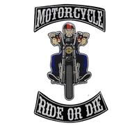 Toppa termoadesiva ricamata per casco, da uomo, moto, fai da te, per giacche, accessori di abbigliamento personalizzati (B 1 set)