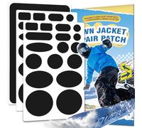 Toppe Adesive per Piumini Nero, 35 Pezzi Toppe Adesive per Tessuti, Toppa per Giubbotti, Toppa Riparatori Impermeabili In Nylon, Patch Adesivi per Tessuti, Zaini, Sacchi a Pelo, Tende