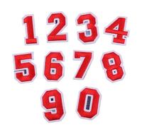 Toppe Adesive Per Tessuti 10 pezzi da 0 a 9 numeri for abbigliamento, accessori fai da te, toppe ricamate, toppe termoadesive for cappelli, zaini, magliette, adesivi da cucire(COLOR8)