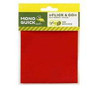 Toppe adesive rosso - Toppe termoadesive Patch Toppa ricamate, misura: 10 x 20 cm