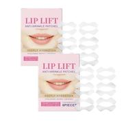 Toppe antirughe per labbra, confezione da 6 toppe con linea Smile, cerotti facciali in silicone antirughe per labbra, linee sottili e rughe per linea sorriso e zona Li-p (2 scatole)