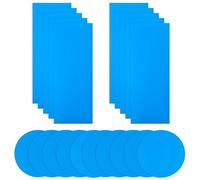 Toppe autoadesive di riparazione per piscina, 10 pezzi, set di riparazione per piscina in PVC, autoadesive per la riparazione subacquea della piscina, per letto ad acqua, piscina, barca gonfiabile