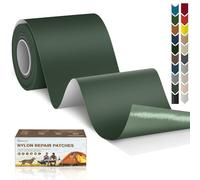 Toppe autoadesive in nylon, 7.6x200 cm Cahomo toppa adesiva per tessuti, Patch di Riparazione in Nylon, toppa di riparazione impermeabile, per piumini, tenda, sacco a pelo-Verde Esercito