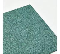 Toppe autoadesive in tessuto di lino, kit di riparazione per divani, grande nastro di riparazione in tessuto per sedie, mobili, vestiti, divani, tende (ciano, 50 x 147 cm)