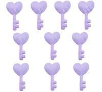 Toppe carine a forma di cuore con chiavi, applicazioni imbottite, accessori per capelli fatti a mano, belle mollette per capelli, piccole applicazioni in legno fai da te