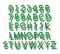 Toppe con lettere autoadesive, 72 pezzi, lettere dalla A alla Z, numeri da 0 a 9, colorate da cucire, toppe ricamate in ciniglia, da cucire, per vestiti, pantaloni, cappelli, borse