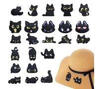 Toppe Da Stirare Per Applicazione A Caldo | 23 Pezzi Assortiti Per Cappelli Neri - Toppe Per Abbigliamento Adesive A Caldo Per Giubbotti | Per Cappelli Zaini Giubbotti Borse Tote Guanti Jeans Principi