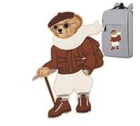 Toppe decorative per vestiti | Applicazioni per piccoli orsacchiotti per cappelli, toppe decorative ricamate per bambini, applicazione cucita per vestiti