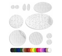 aZengear Toppe per riparazione, pre-tagliate, autoadesive, morbide, antistrappo, tessuto in nylon antistrappo per fissare i fori nei vestiti, sacchi a pelo, pantaloni da sci (11 pezzi, Trasparente)