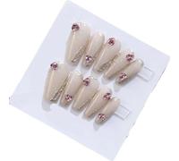 Toppe finte per nail art lunghe e corte fatte a mano (24236, L)