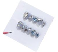 Toppe finte per nail art lunghe e corte fatte a mano (24266, XS)